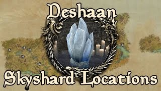 ESO Deshaan All Skyshard Locations updated for Tamriel Unlimited [upl. by Oretos]