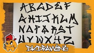 Graffiti Tag Alphabet  Handstyle Tagging 1 [upl. by Aratahc944]