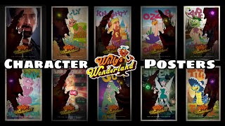 Willy’s Wonderland 2021  All Character Poster MiniTrailer Animations [upl. by Maxey475]