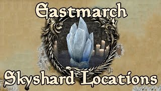 ESO Eastmarch All Skyshard Locations updated for Tamriel Unlimited [upl. by Ky]