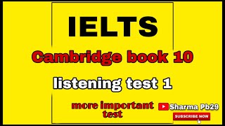 IELTS Cambridge book 10 listening test 1 new test  PRESTON PARK RUN [upl. by Attenor]