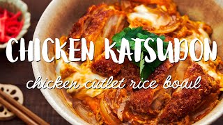 Chicken Katsudon Recipe チキンカツ丼 [upl. by Nivets]