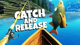 Catching MONSTER FISH in Virtual Reality  Catch and Release VR Gameplay [upl. by Ayerf529]