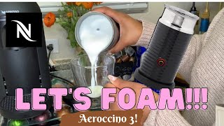 How To Foam Milk With Aeroccino 3 Make Coffee With Foam Tips amp Tricks  Easy Foamed Latte Recipe [upl. by Tristram]