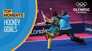 Top 10 Olympic Hockey Goals  Top Moments [upl. by Aicerg]