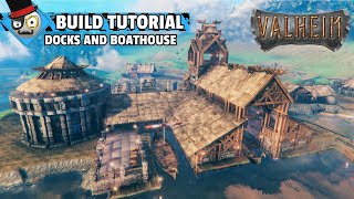 Valheim  How to Build a Dock and Boathouse  My most Detailed Building Guide [upl. by Hogarth]