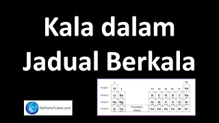 Kimia Tingkatan 4 KSSM Bab 4 Jadual Berkala Unsur  Kala dalam Jadual Berkala [upl. by Eleonore30]