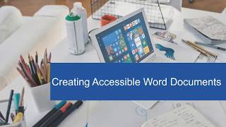 Creating Accessible Word Documents [upl. by Aryc116]