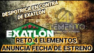 CONFIRMA RETO 4 ELEMENTOS 13 de agosto segunda temporada 4 ELEMENTOS  ¿MEJOR QUE EXATLON [upl. by Ahsanat]