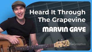 How to play Heard It Through The Grapevine by Marvin Gaye on guitar [upl. by Nyliac]