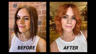 Brunette to Copper Hair Colour Transformation  RIXON HAIR [upl. by Kee]