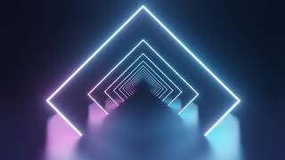 Neon Light Square Background Video flicker reflection Motion Background Loop  Free Stock Footage [upl. by Cristabel]