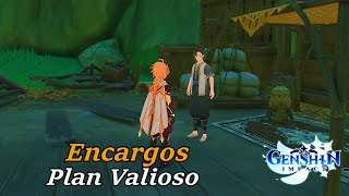 Misiones de Encargos  Plan Valioso  Genshin Impact Gameplay [upl. by Lecroy]