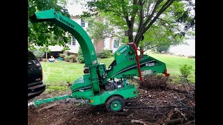 The Vermeer BC600 XL Wood Chipper at Work [upl. by Acey]