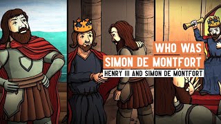 Who was Simon de Montfort  Henry III and the Second Barons War  2 Minute History [upl. by Elocin]