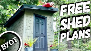 BUILDING A LEAN TO SHED  START TO FINISH Part 3 of 3 [upl. by Eelyab]