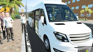 Tourist Bus Simulator  NEW Mercedes Sprinter W906 Shuttle Bus 4K [upl. by Marguerite]