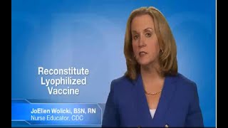 Reconstitute Lyophilized Vaccine [upl. by Fidela365]