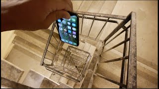 Dropping an iPhone XS Down Crazy Spiral Staircase 300 Feet  Will It Survive [upl. by Eisyak739]