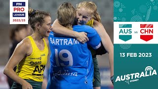 FIH Hockey Pro League 202223 Australia vs China Women Game 2  Highlights [upl. by Navonoj]