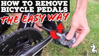 How To Remove Bicycle Pedals  The EASY Way [upl. by Rabbaj]