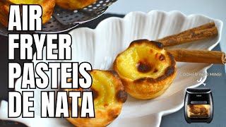 Air Fryer Pastei de Nata Portuguese egg tarts  Quick amp Easy Dessert [upl. by Feetal]