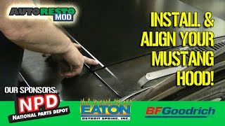 How To Classic Mustang Hood Alignment Episode 293 Autorestomod [upl. by Naoh427]