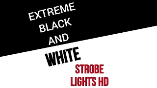 1 Hour Extreme Fast Black amp White Strobe Lights SEIZURE WARNING [upl. by Mikahs]