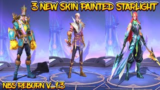 UPDATE  ADD 3 SKIN PAINTED 2024  GUSION STAR1ARLOT STAR1GATOTKACA STAR1 amp MORE [upl. by Ahsenik]