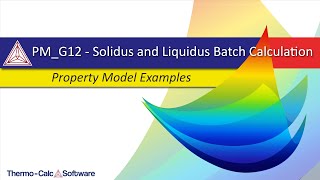 Example PMG12  Solidus and Liquidus Batch Calculation [upl. by Ylas639]