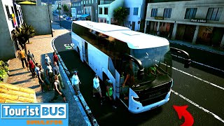 Tourist Bus Simulator  Scania Touring    The First Trip    Gameplay [upl. by Ennylhsa168]