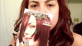 Review Loreal Preference Hair Dye in Medium Auburn [upl. by Tung435]