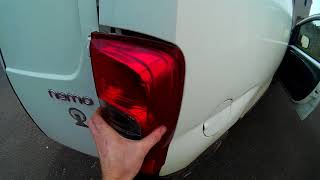 How to remove rear light Citroen nemo Peugeot Bipper Fiat Fiorino bulb [upl. by Anifares]