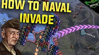 HOI4 How to Naval Invade Hearts of Iron 4 Man the Guns Guide [upl. by Saidel864]