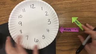 Making a Paper Plate Clock [upl. by Reitman311]