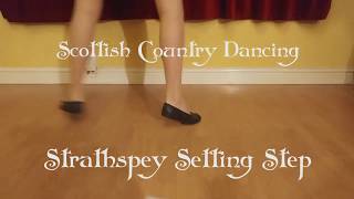 Scottish Country Dancing  strathspey setting step [upl. by Malvino]