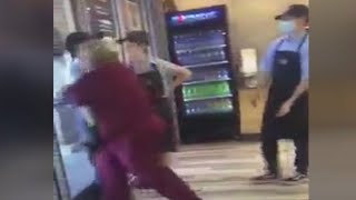 Jersey Mikes customer goes ballistic over wrong order [upl. by Aimekahs675]