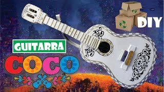 COMO HACER GUITARRA COCO DE CARTÓN 🎸 DIY  How to make an Acoustic Guitar from cardboard MIGUEL [upl. by Boynton]