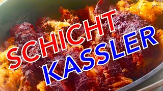 SCHICHTKASSLER Schichtfleisch aus KASSLER vom DUTCH OVEN  Klaus Grillt [upl. by Zoubek897]