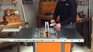 RIDGID HowTo Video For Table Saws [upl. by Nosiddam47]