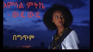 Amsal Mitike  Wude Wude አምሳል ምትኬ ውዴ ውዴ NEW ETHIOPIAN MUSIC 2021 Official Video Lyrics [upl. by Bevus]