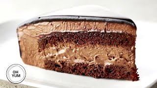 Professional Baker Teaches You How To Make CHOCOLATE MOUSSE CAKE [upl. by Searle]