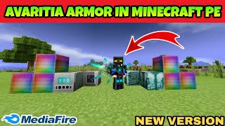 Avaritia armor in Minecraft pocket edition  God armor  Infinity armor in Minecraft PE  Roargaming [upl. by Ellehcar]