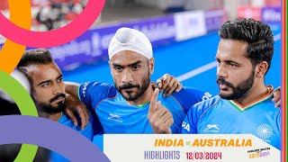 India vs Australia  FIH Hockey Pro League 202223  Highlights  Hockey [upl. by Niak]