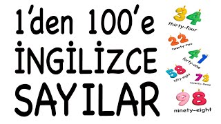 1’den 100’e KADAR İNGİLİZCE SAYI SAYMA [upl. by Ynnatirb]