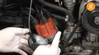 How to replace the distributor cap and rotor arm on a VW [upl. by Aleihs]