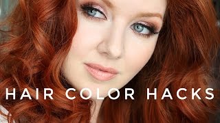 Hair Color Hacks   My New RED Hair Color [upl. by Cassi]