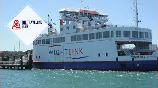 Wightlink Ferry departing Yarmouth IOW 2016 [upl. by Zaneski]