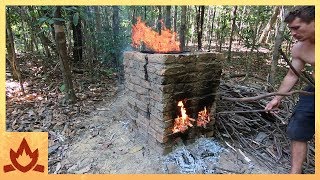 Primitive Technology Brick Firing Kiln [upl. by Smart]