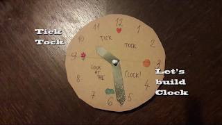 How to make paper Clock and learn to tell the Time [upl. by Basile636]